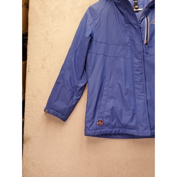 Gerry Winter Coat Girls Large Periwinkk Long Sleeve Pockets Hooded Full Zip Logo - Picture 4 of 13